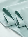Mint Green V-Neck Cap Sleeve Blouse
