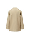 Double-Breasted Short Trench Coat