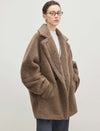 Teddy Bear Wool-Camel Hair Blend Coat