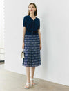 Vintage Geometric Print Skirt
