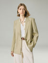 One Button Relaxed Fit Blazer
