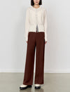 High Waist Wide‑Leg Long Trousers