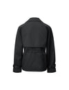 Collared Long Sleeve Belted Trench Coat