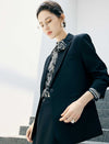 Notched Lapel Single Button Tailored Blazer