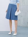 High-Waisted Slit A-Line Skirt