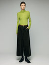 Textured Relaxed Wide-Leg Pants