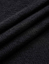 Solid Black Textured Sleeveless Midi Tank Dress