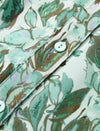 Green Floral V-Neck Tie Waist Midi Chiffon Dress