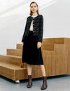 Wool Blend Knit Pocket Jacket