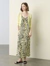 Leopard Print Slip Silk Maxi Dress