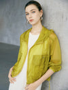 Sheer Cropped Hooded Sun Protection Jacket