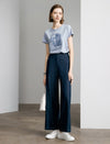 Embroidered Sequin Flowers T-Shirt