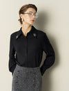 Embellished Collar Button-Down Shirt
