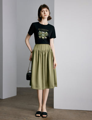 Blossom Butterfly Print T-Shirt