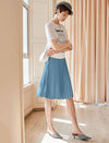 Elegant Pleated A-Line Skirt