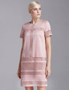 Color-Block Short Sleeve Dress