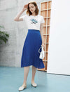 Minimal Pleated A-Line Skirt