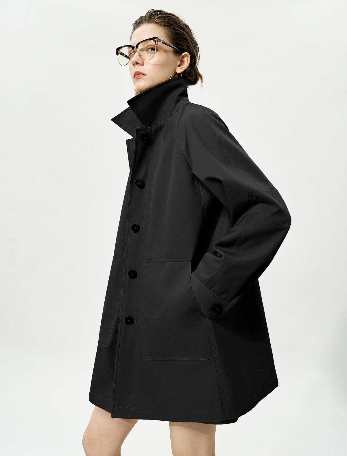Vintage Loose Mid-Length Trench Coat