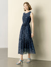 Tencel Floral Polka Dot Maxi Dress
