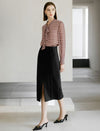 100% Mulberry Silk Bow Tie Neck Print Blouse