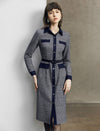 Colorblock Collared Pocket Fitted Dress
