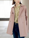 Casual Chic Mid-Length Trench Coat