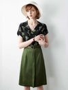 High-Waisted Straight Skirt