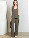 Wide Leg Straight Pants