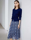 Vintage Geometric Print Skirt