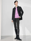 Embroidered Drawstring Pocket Fitted Padded Coat