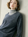 Wool Cashmere Blend V-Neck Sweater