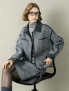 Tweed Wool-Blend Contrast Trim Jacket