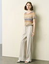 Linen Wide-Leg Drawstring Pants