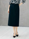 High Waist Straight Midi Skirt
