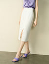Side Slit Midi Pencil Skirt