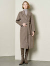 Wool Alpaca Blend Double-Faced Self-Tie Coat