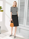 Elegant Workwear A-Line Skirt
