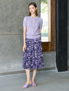 Short-Sleeve Ribbed Button-Front d Knit Top