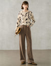 Crewneck Relaxed Sweater with Ribbed Hem