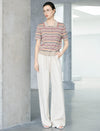 Linen Wide-Leg Drawstring Pants