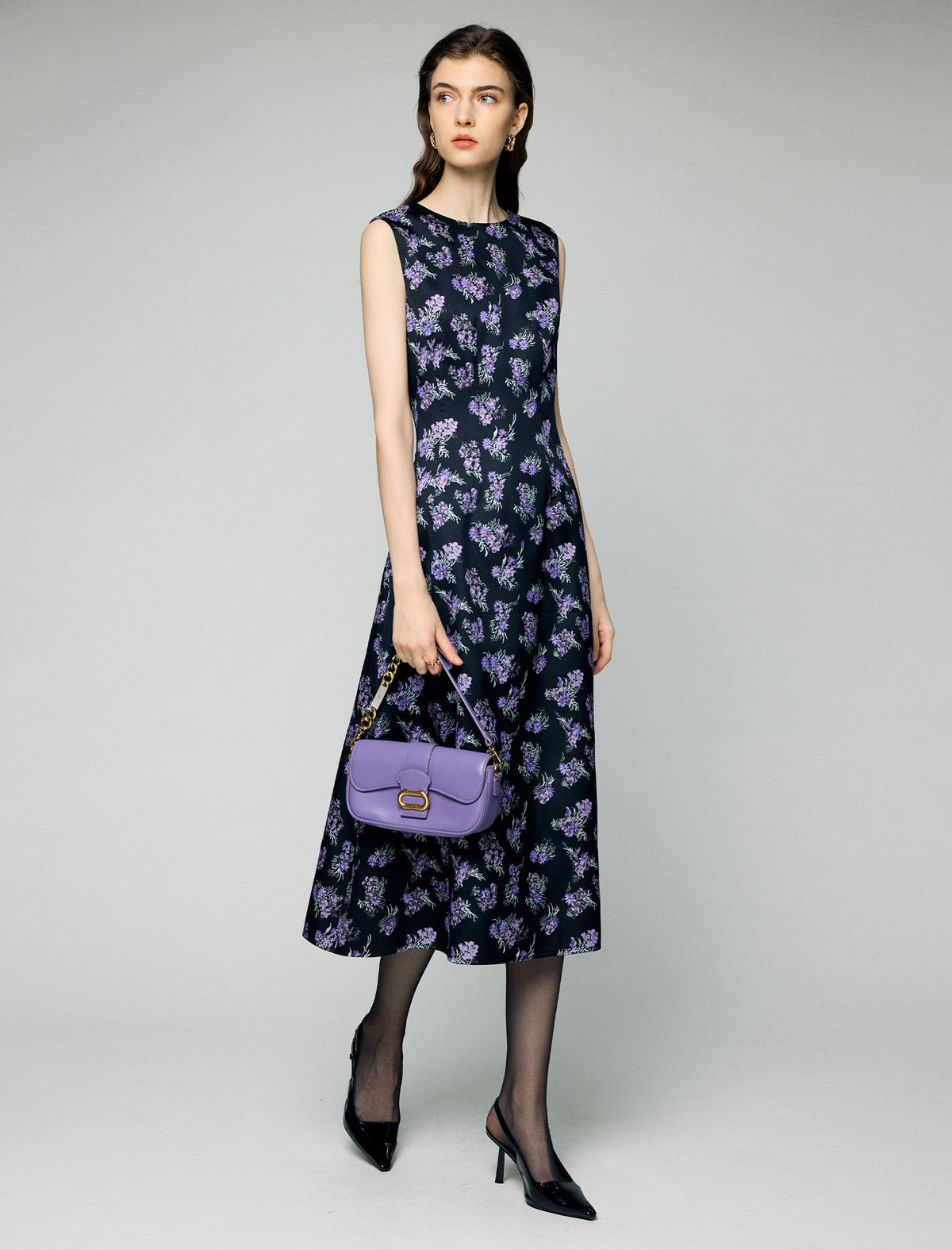 Classic Floral Print Dress