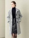Gray Tweed Toggle Wool Blend Coat