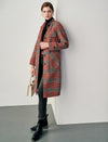 Wool Blend Knit Stand-Collar Raglan-Sleeve Coat