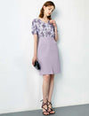 Solid Front Slit Skirt