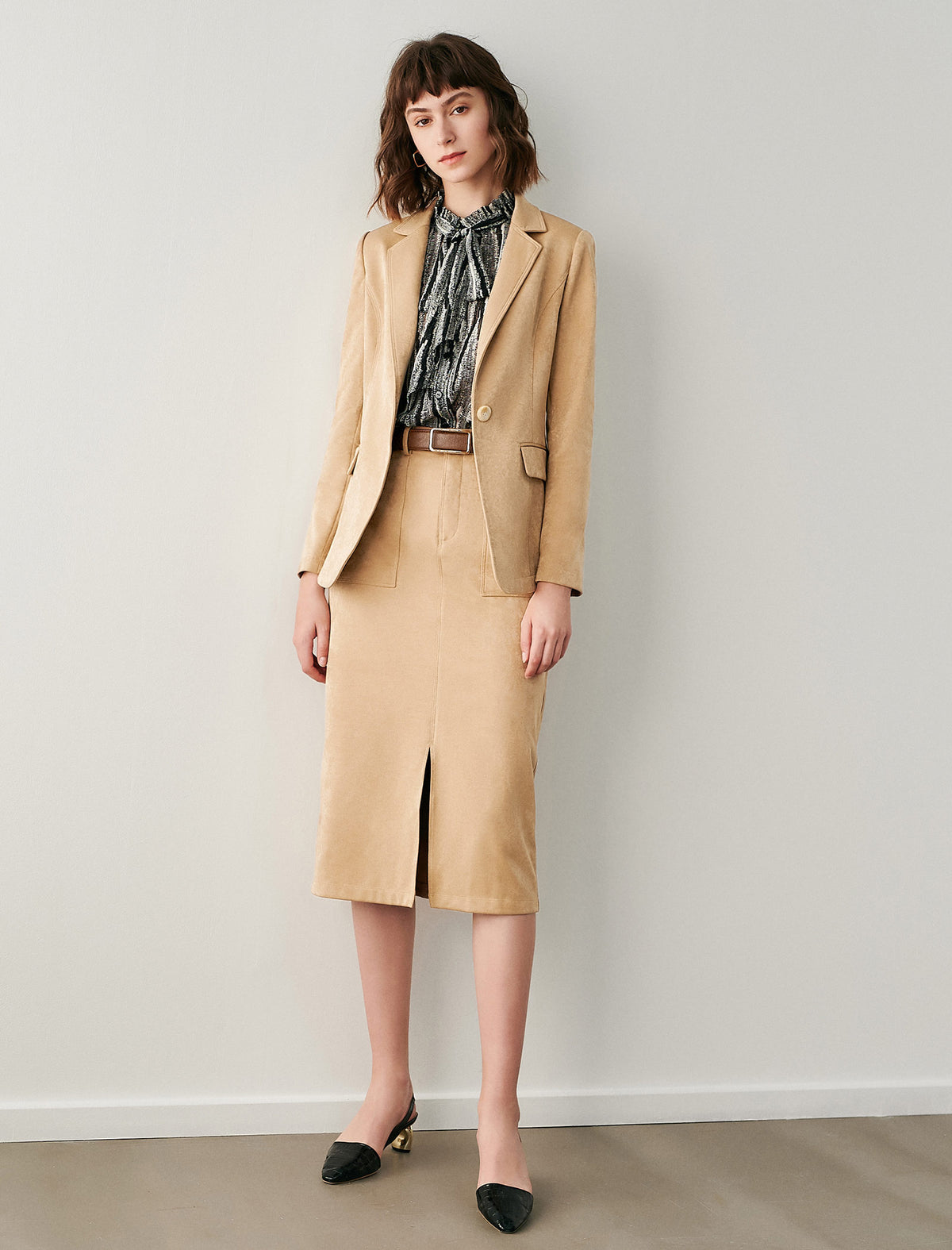 Classic Refined Straight-Fit Skirt