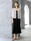 Sheer Lace Button Front Cardigan
