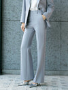 High-Rise Wide Flare Dress Pants