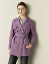 Vintage Lapel Belted Short Trench Coat