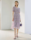 V-Neck Printed Dress