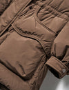 Brown Removable Hood Down Jacket
